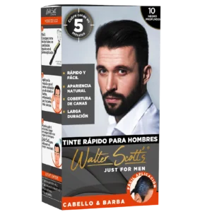 Tinte rápido para hombres cabello y barba 10 Negro Profundo WS