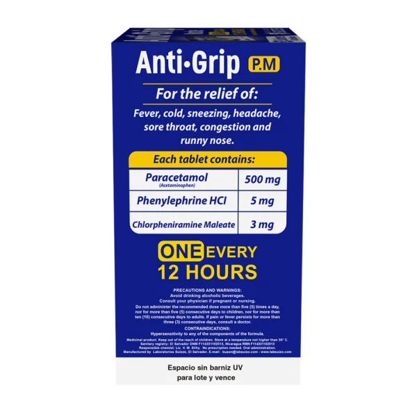 Antigrip P.M 48 tabletas - Imagen 2